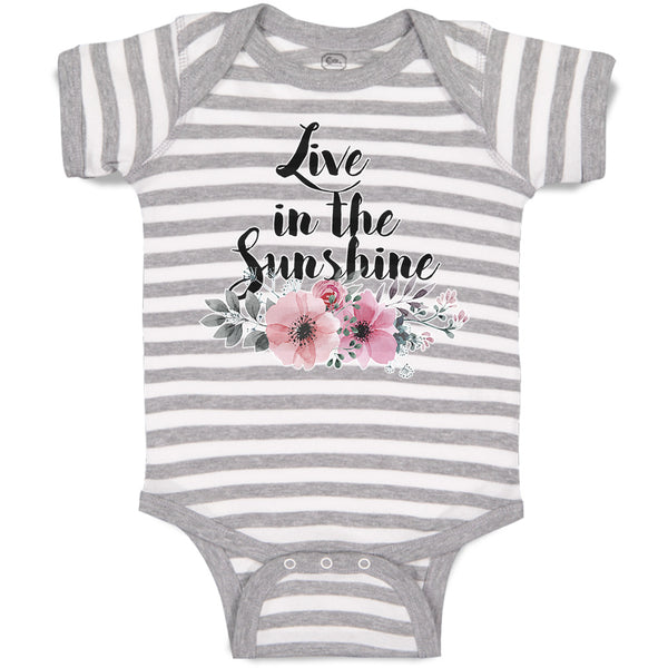 Baby Clothes Live in The Sunshine Baby Bodysuits Boy & Girl Cotton