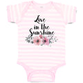 Baby Clothes Live in The Sunshine Baby Bodysuits Boy & Girl Cotton
