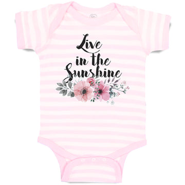 Baby Clothes Live in The Sunshine Baby Bodysuits Boy & Girl Cotton