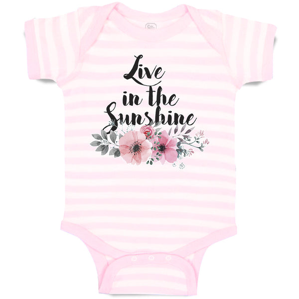 Baby Clothes Live in The Sunshine Baby Bodysuits Boy & Girl Cotton