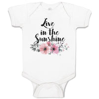 Baby Clothes Live in The Sunshine Baby Bodysuits Boy & Girl Cotton