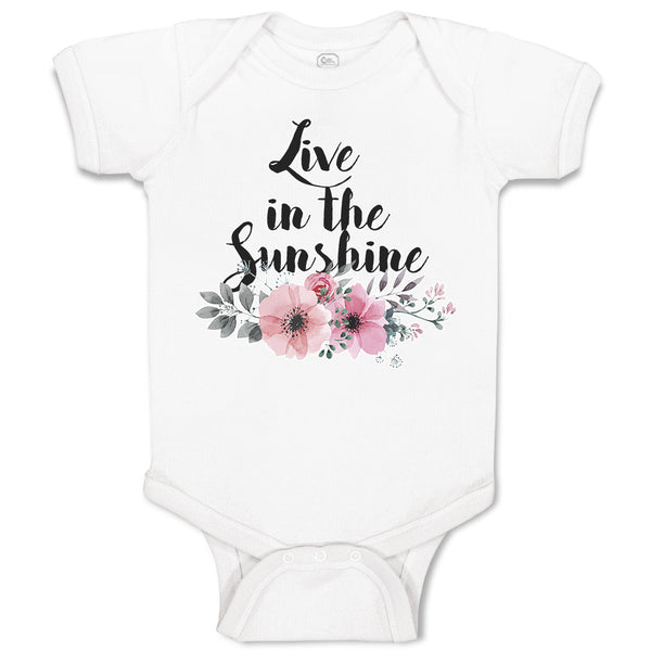 Baby Clothes Live in The Sunshine Baby Bodysuits Boy & Girl Cotton