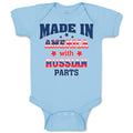 Baby Clothes Made in America with Russian Parts Baby Bodysuits Boy & Girl Cotton