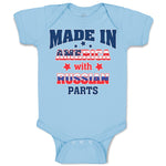 Baby Clothes Made in America with Russian Parts Baby Bodysuits Boy & Girl Cotton