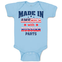 Baby Clothes Made in America with Russian Parts Baby Bodysuits Boy & Girl Cotton