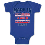 Baby Clothes Made in America with Russian Parts Baby Bodysuits Boy & Girl Cotton