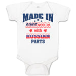 Baby Clothes Made in America with Russian Parts Baby Bodysuits Boy & Girl Cotton