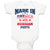 Baby Clothes Made in America with Russian Parts Baby Bodysuits Boy & Girl Cotton