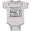 Baby Clothes Made with A Lot of Love A Little Science Baby Bodysuits Cotton