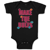 Baby Clothes Make The Rules Baby Bodysuits Boy & Girl Newborn Clothes Cotton