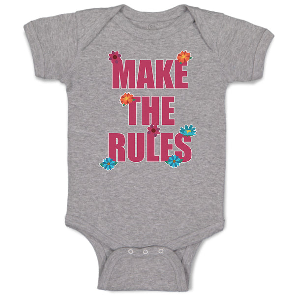 Baby Clothes Make The Rules Baby Bodysuits Boy & Girl Newborn Clothes Cotton