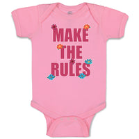 Baby Clothes Make The Rules Baby Bodysuits Boy & Girl Newborn Clothes Cotton