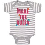 Baby Clothes Make The Rules Baby Bodysuits Boy & Girl Newborn Clothes Cotton