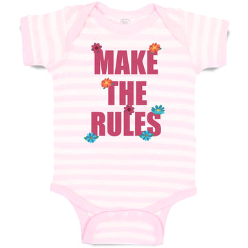 Baby Clothes Make The Rules Baby Bodysuits Boy & Girl Newborn Clothes Cotton