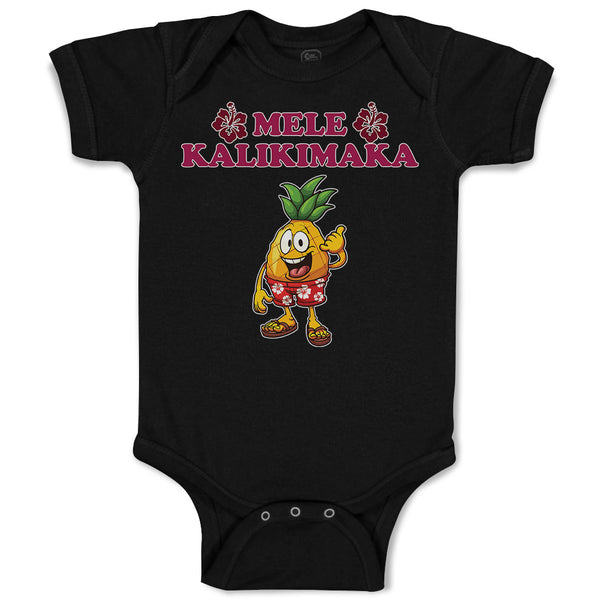 Baby Clothes Mele Kalikimaka Baby Bodysuits Boy & Girl Newborn Clothes Cotton