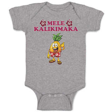 Baby Clothes Mele Kalikimaka Baby Bodysuits Boy & Girl Newborn Clothes Cotton