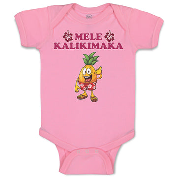 Baby Clothes Mele Kalikimaka Baby Bodysuits Boy & Girl Newborn Clothes Cotton