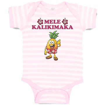 Baby Clothes Mele Kalikimaka Baby Bodysuits Boy & Girl Newborn Clothes Cotton
