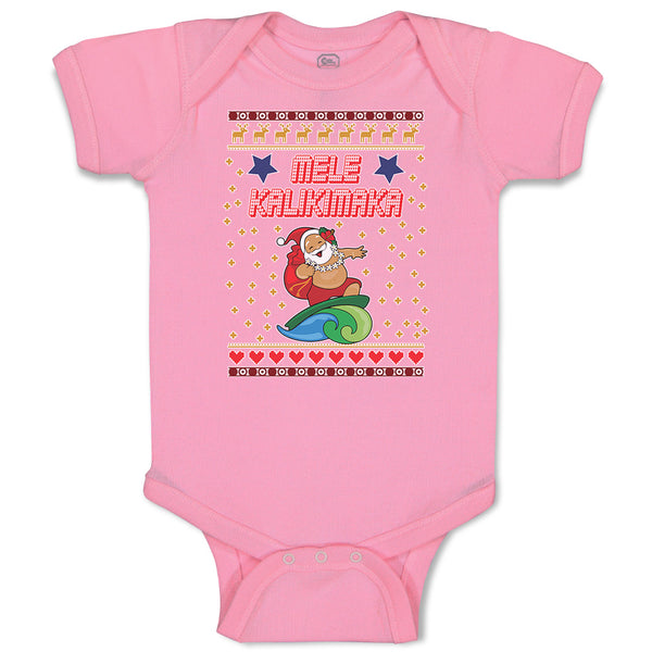 Baby Clothes Mele Kalikimaka Baby Bodysuits Boy & Girl Newborn Clothes Cotton