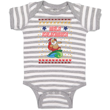 Baby Clothes Mele Kalikimaka Baby Bodysuits Boy & Girl Newborn Clothes Cotton