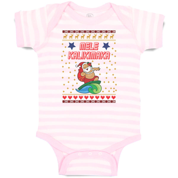 Baby Clothes Mele Kalikimaka Baby Bodysuits Boy & Girl Newborn Clothes Cotton