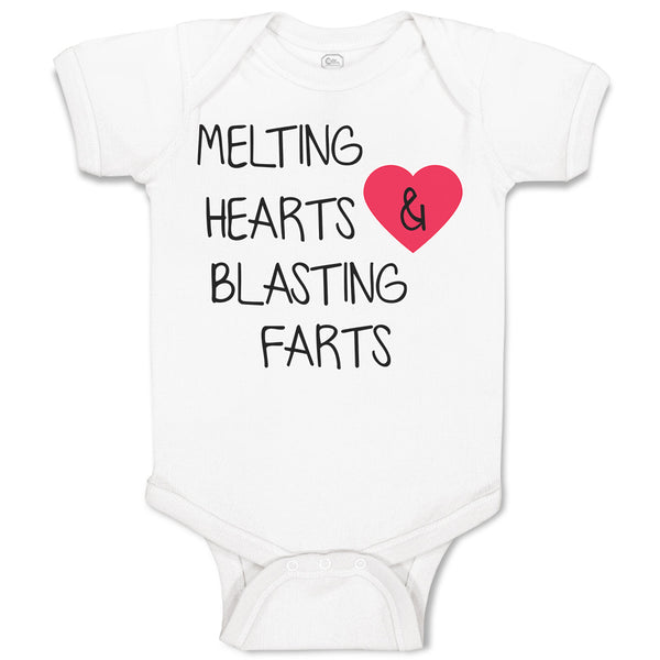 Baby Clothes Melting Hearts Blasting Farts Baby Bodysuits Boy & Girl Cotton