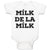 Baby Clothes Milk De La Milk Baby Bodysuits Boy & Girl Newborn Clothes Cotton