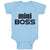 Baby Clothes Mini Boss Baby Bodysuits Boy & Girl Newborn Clothes Cotton