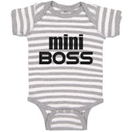 Baby Clothes Mini Boss Baby Bodysuits Boy & Girl Newborn Clothes Cotton