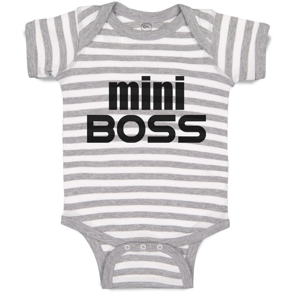 Baby Clothes Mini Boss Baby Bodysuits Boy & Girl Newborn Clothes Cotton