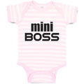 Baby Clothes Mini Boss Baby Bodysuits Boy & Girl Newborn Clothes Cotton