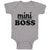 Baby Clothes Mini Boss Baby Bodysuits Boy & Girl Newborn Clothes Cotton