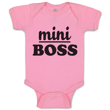 Baby Clothes Mini Boss Baby Bodysuits Boy & Girl Newborn Clothes Cotton