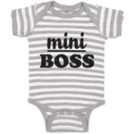 Baby Clothes Mini Boss Baby Bodysuits Boy & Girl Newborn Clothes Cotton