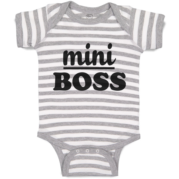 Baby Clothes Mini Boss Baby Bodysuits Boy & Girl Newborn Clothes Cotton