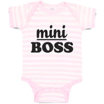 Baby Clothes Mini Boss Baby Bodysuits Boy & Girl Newborn Clothes Cotton