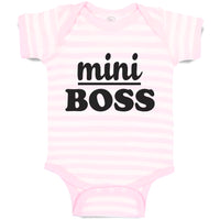 Baby Clothes Mini Boss Baby Bodysuits Boy & Girl Newborn Clothes Cotton