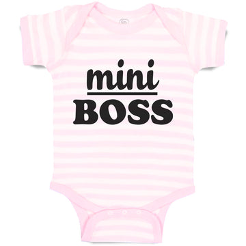 Baby Clothes Mini Boss Baby Bodysuits Boy & Girl Newborn Clothes Cotton