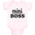 Baby Clothes Mini Boss Baby Bodysuits Boy & Girl Newborn Clothes Cotton