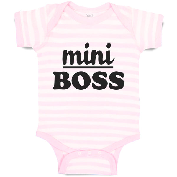 Baby Clothes Mini Boss Baby Bodysuits Boy & Girl Newborn Clothes Cotton