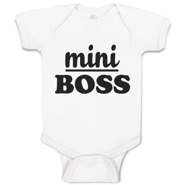 Baby Clothes Mini Boss Baby Bodysuits Boy & Girl Newborn Clothes Cotton