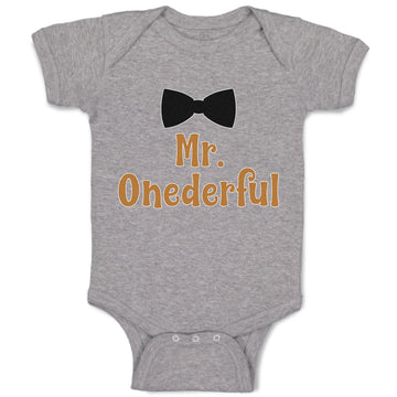 Baby Clothes Mr. Onederful Baby Bodysuits Boy & Girl Newborn Clothes Cotton