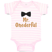Baby Clothes Mr. Onederful Baby Bodysuits Boy & Girl Newborn Clothes Cotton