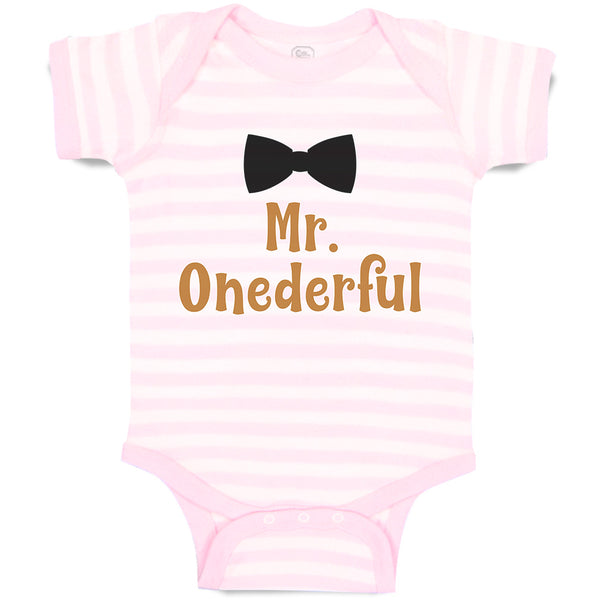 Baby Clothes Mr. Onederful Baby Bodysuits Boy & Girl Newborn Clothes Cotton