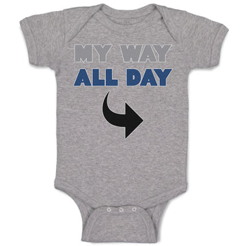Baby Clothes My Way All Day Baby Bodysuits Boy & Girl Newborn Clothes Cotton