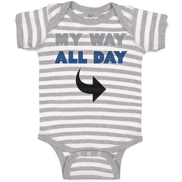 Baby Clothes My Way All Day Baby Bodysuits Boy & Girl Newborn Clothes Cotton