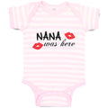 Baby Clothes Nana Was Here Baby Bodysuits Boy & Girl Newborn Clothes Cotton