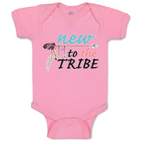 Baby Clothes New to The Tribe Baby Bodysuits Boy & Girl Newborn Clothes Cotton