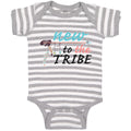 Baby Clothes New to The Tribe Baby Bodysuits Boy & Girl Newborn Clothes Cotton