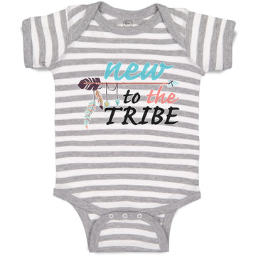Baby Clothes New to The Tribe Baby Bodysuits Boy & Girl Newborn Clothes Cotton